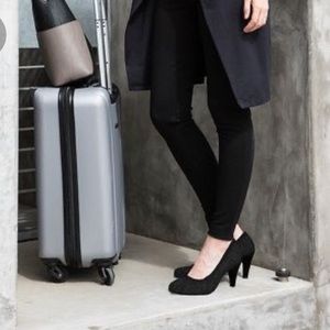 Betabrand Late to the Gate knit Heels. Super comfortable and easy to walk in.